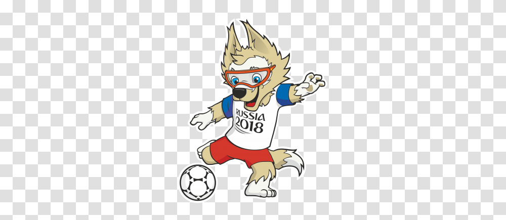 Fifa World Cup Logo Mascot Zabivaka Logo, Hook Transparent Png