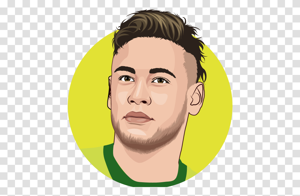 Fifaworldcup Designs Themes Templates And Downloadable Neymar Cartoon, Face, Person, Head, Hair Transparent Png