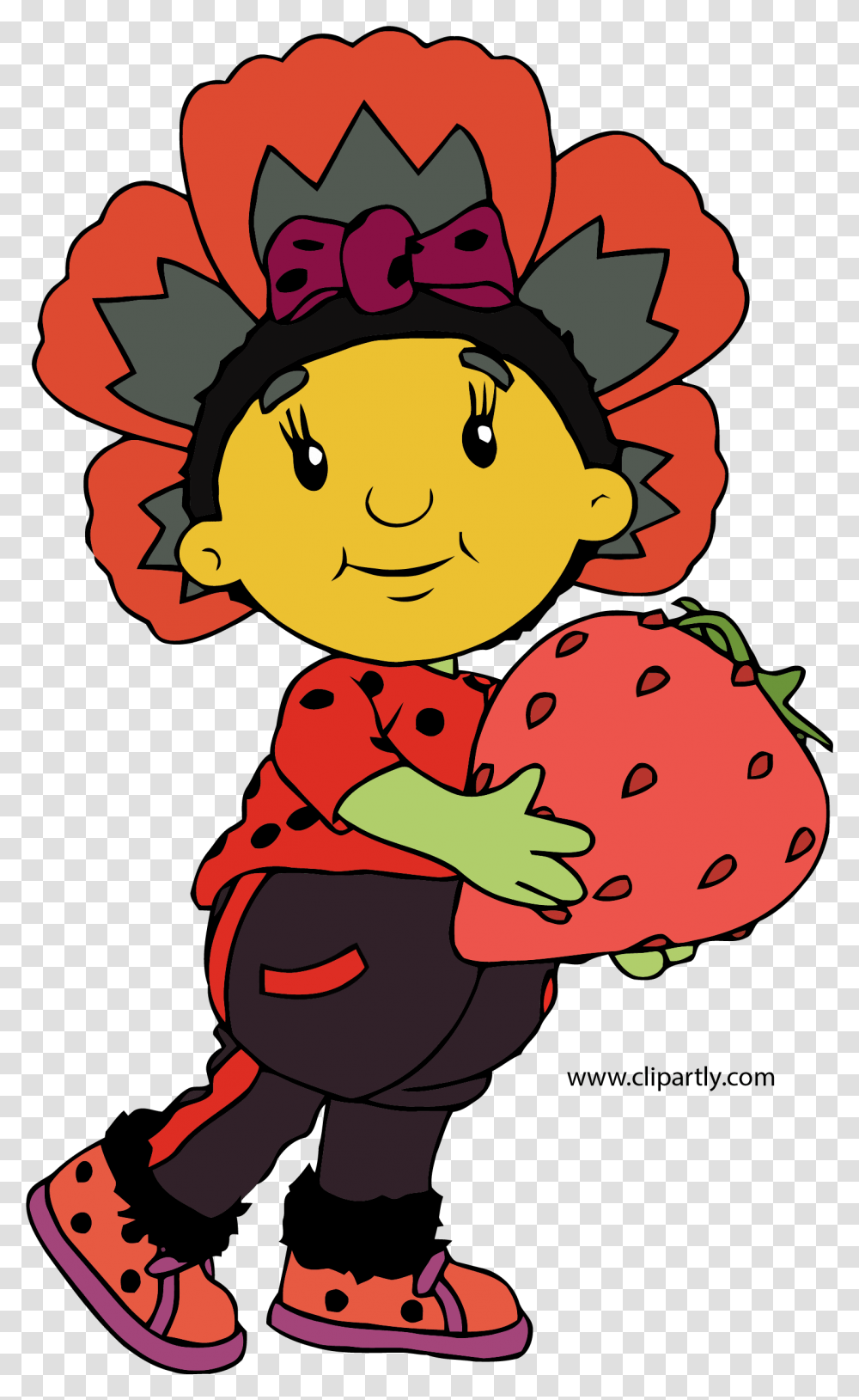Fifi Cherry Turn Clipart Cartoon, Plant, Strawberry, Fruit, Food Transparent Png