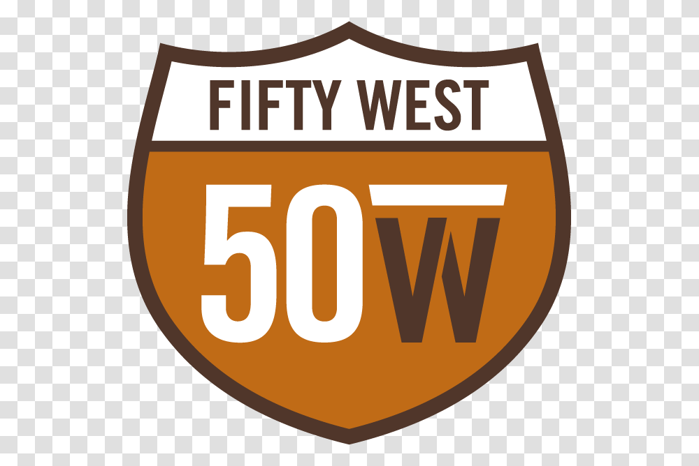Fifty West Brewing, Label, Glass, Logo Transparent Png