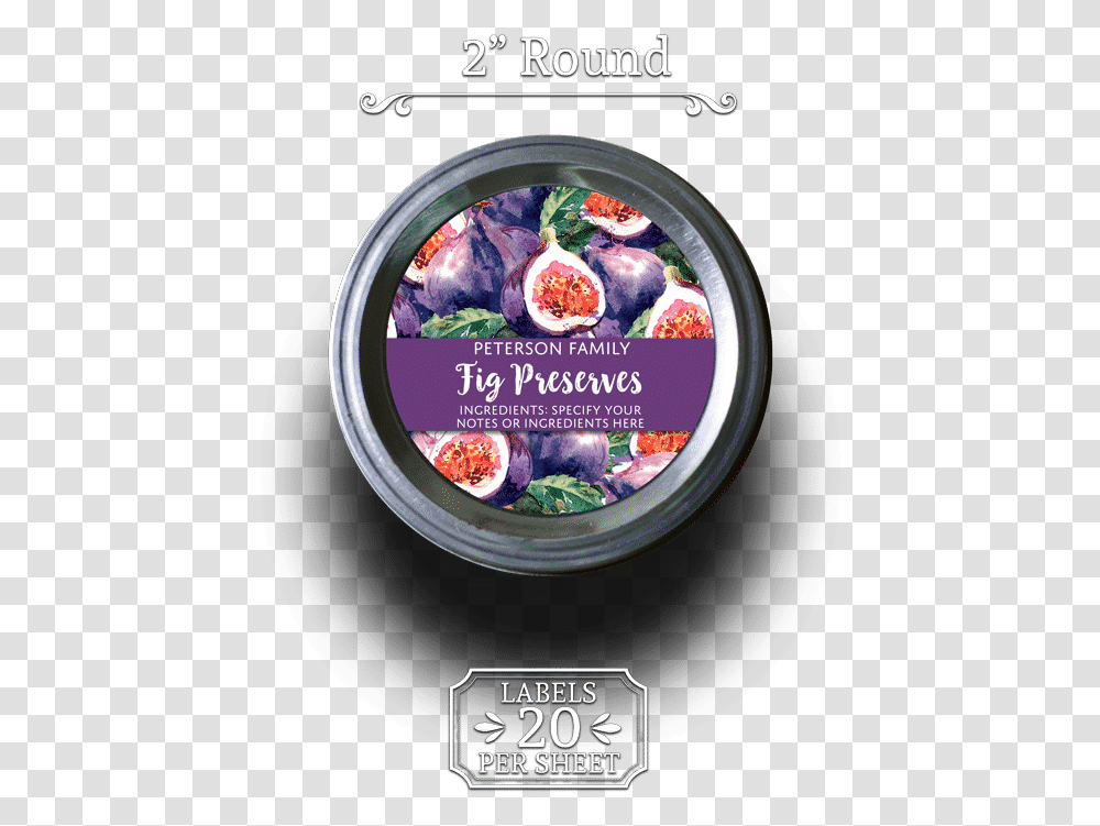 Fig Canning Label Watercolor - Authentic Heirlooms Rose Family, Plant, Food, Fruit, Text Transparent Png