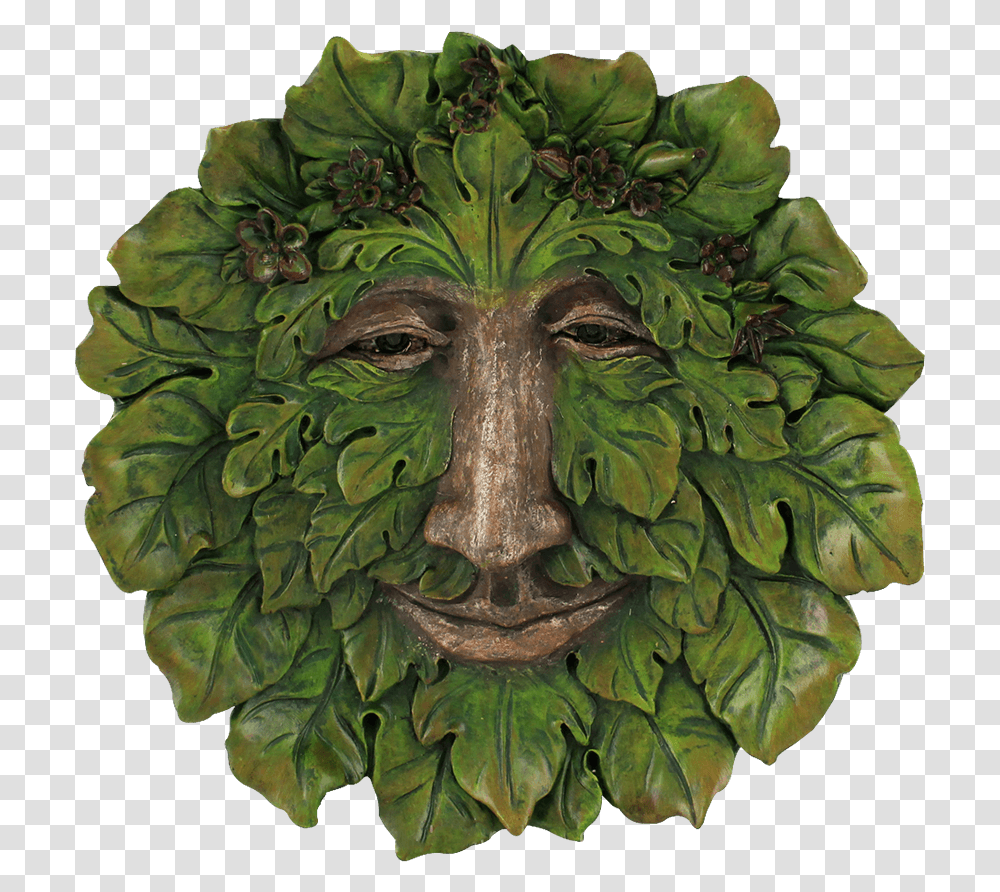 Fig Tree Greenman Plaque, Bronze, Leaf, Plant Transparent Png