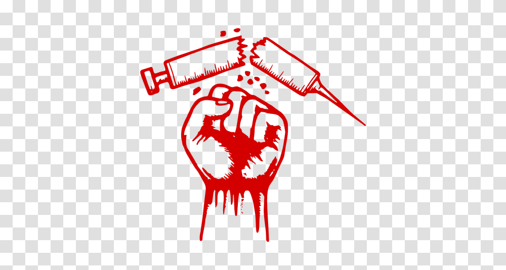 Fight Against Drugs Vector Poster, Hand, Weapon, Weaponry Transparent Png