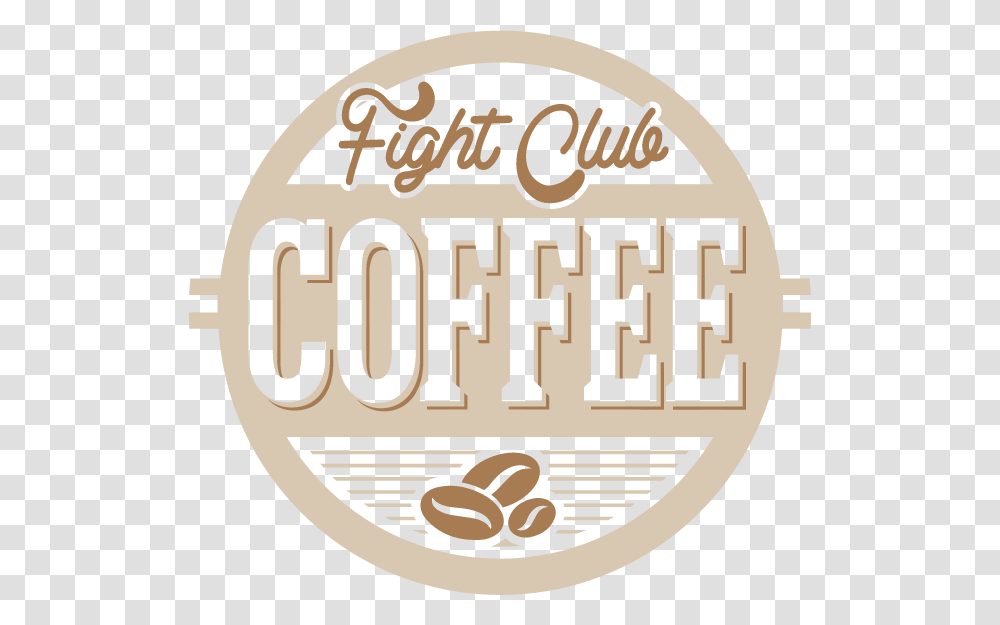 Fight Club Coffee Company Circle, Plant, Label, Food Transparent Png
