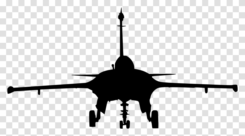 Fight Drawing At Getdrawings Fighter Jet Front View, Silhouette, Transportation, Vehicle, Aircraft Transparent Png