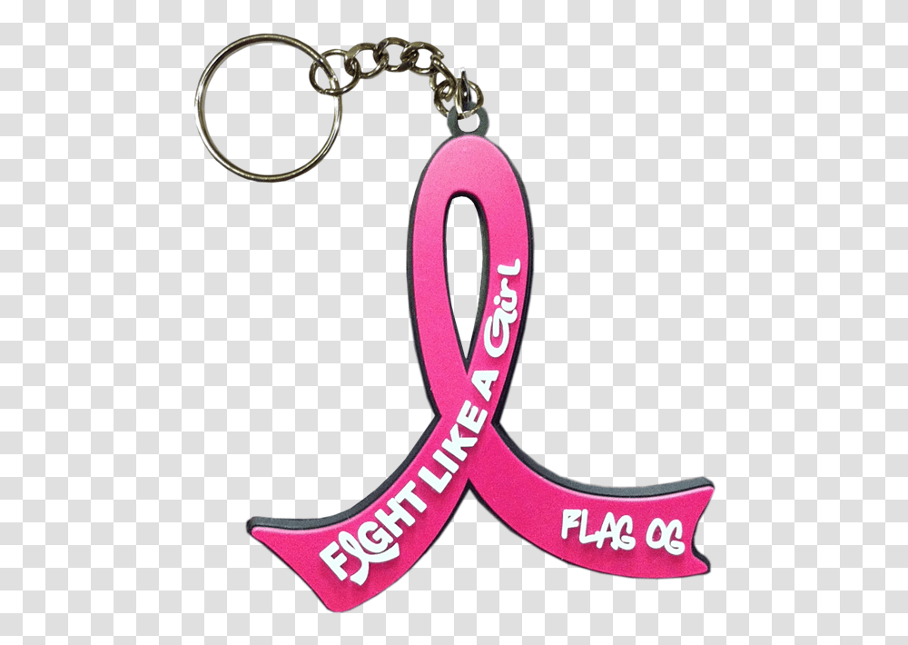 Fight Like A Girl Breast Cancer Keychain Key Chain, Accessories, Accessory, Scissors Transparent Png