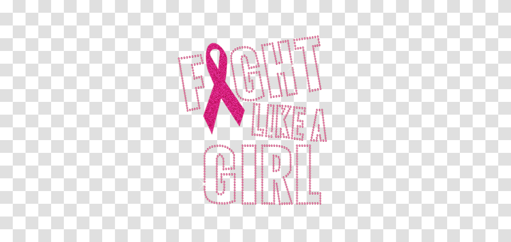 Fight Like A Girl Motif Design With Rhinestone Glitter, Word, Alphabet Transparent Png