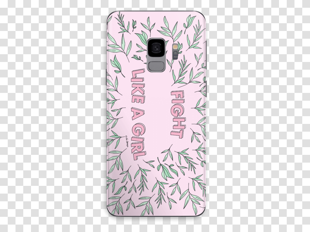 Fight Like A Girl Skin Galaxy S9 Sketch, Drawing, Number Transparent Png