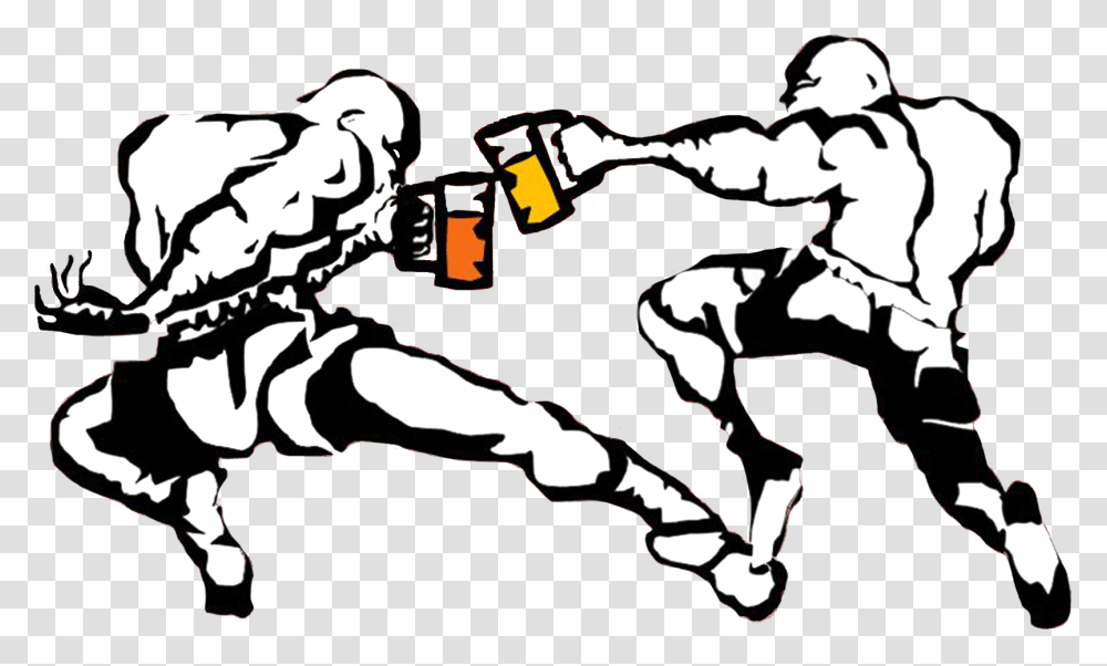Fight With Beer, Hand, Person, Human, Silhouette Transparent Png