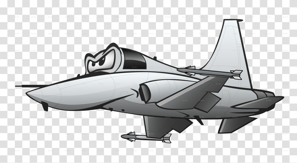 Fighter Jet Cartoon, Airplane, Aircraft, Vehicle, Transportation Transparent Png