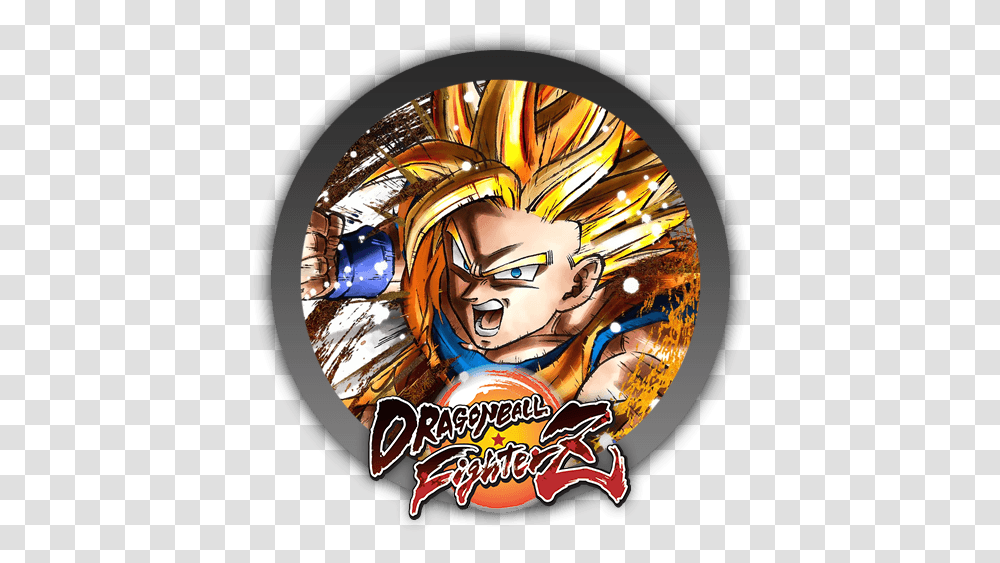 Fighterz Logo Dragon Ball Fighterz Icon, Person, Art, Table, Poster Transparent Png