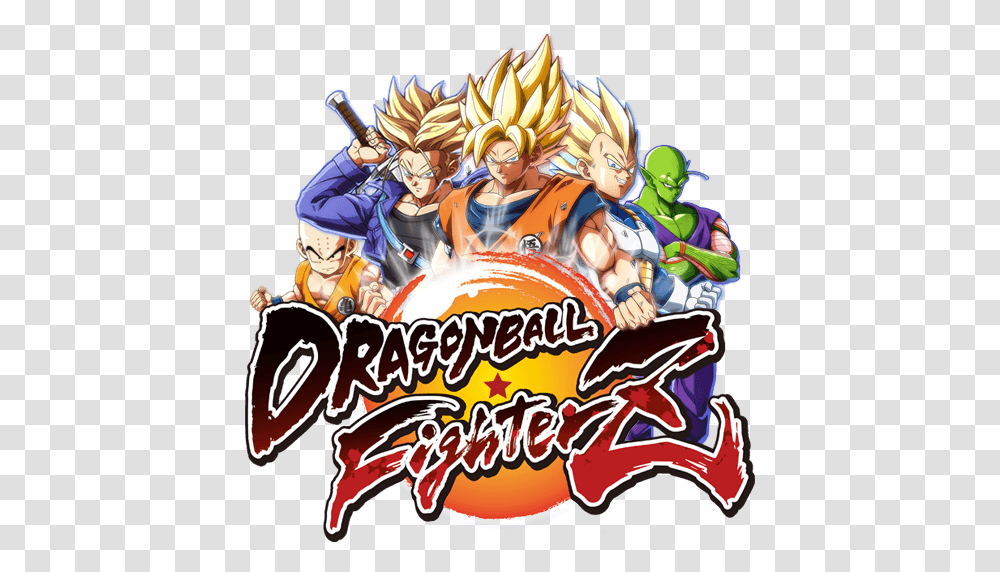 Fighterz Logo Dragon Ball Fighterz, Poster, Advertisement, Person, Crowd Transparent Png