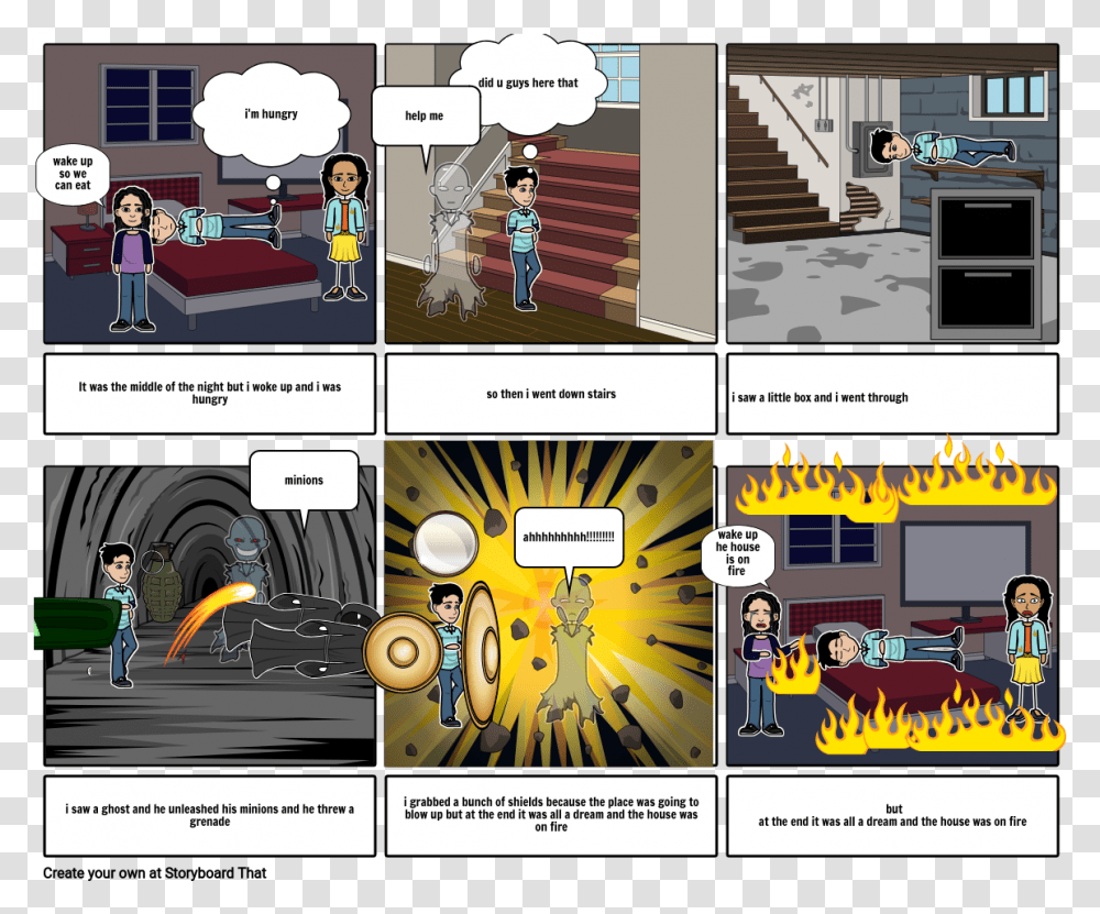 Fighting Ghost Storyboard By 5b7efee8 Cartoon, Person, Human, Comics, Book Transparent Png
