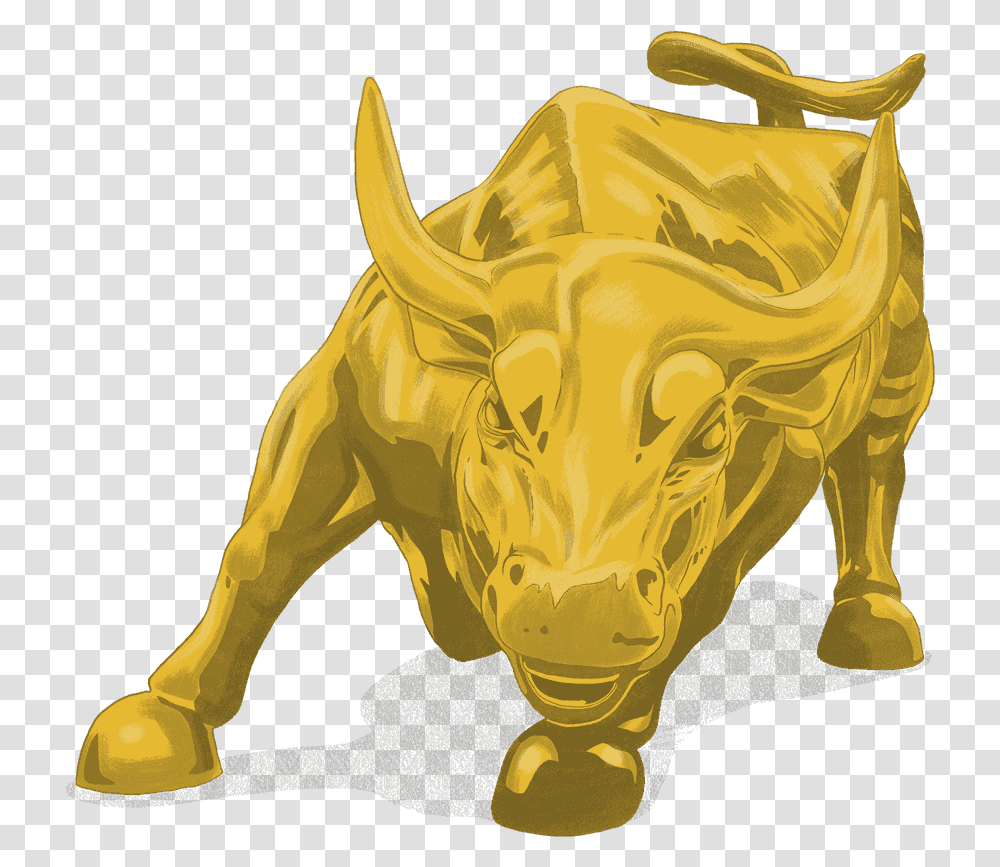 Fighting Over The Fine Print Shielding The Boss Pleasing Bull, Statue, Sculpture, Ornament Transparent Png