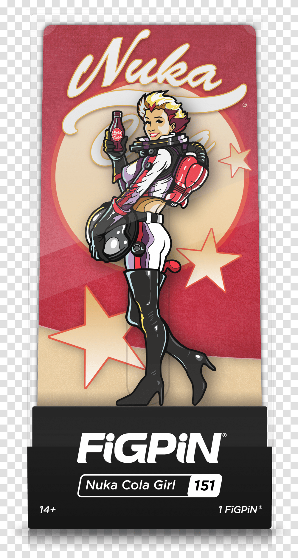 Figpin Fallout Nuka Cola Girl, Poster, Advertisement, Person, Human Transparent Png