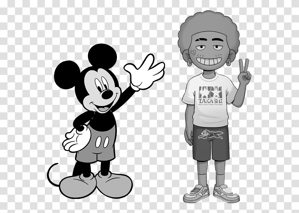 Figpin Mickey, Person, Stencil, Face, People Transparent Png