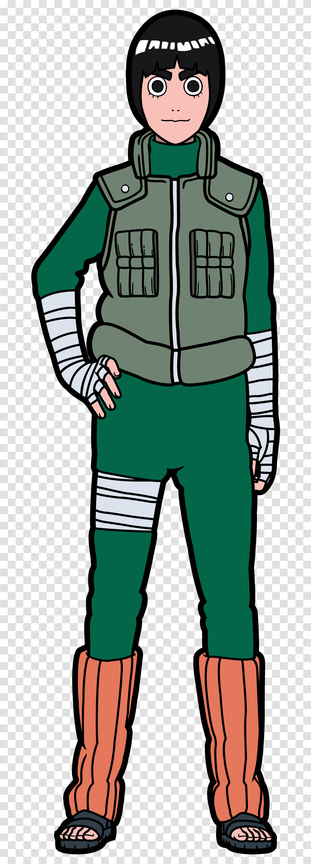 Figpin Rock Lee, Sleeve, Person, Long Sleeve Transparent Png
