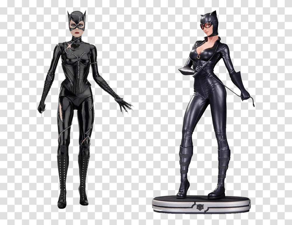 Figure Cats Woman Isolated Collectible, Person, Human, Spandex, Alien Transparent Png