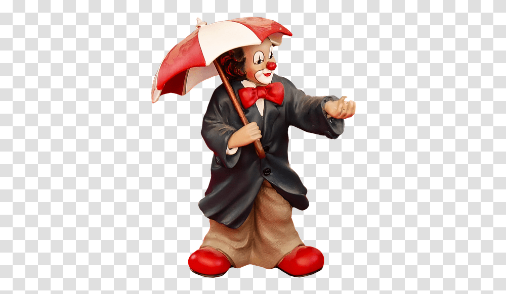 Figure Clown Porcelain Screen Cheerful Decoration Sitting, Performer, Person, Human, Figurine Transparent Png