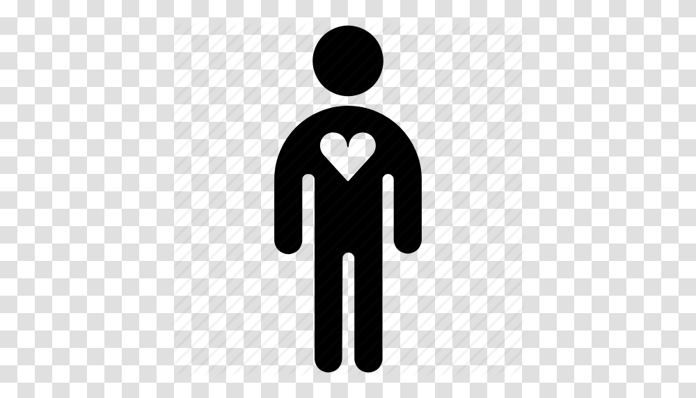 Figure Heart Human Love Man Stick Stickman Icon, Prison, Pedestrian, Standing Transparent Png
