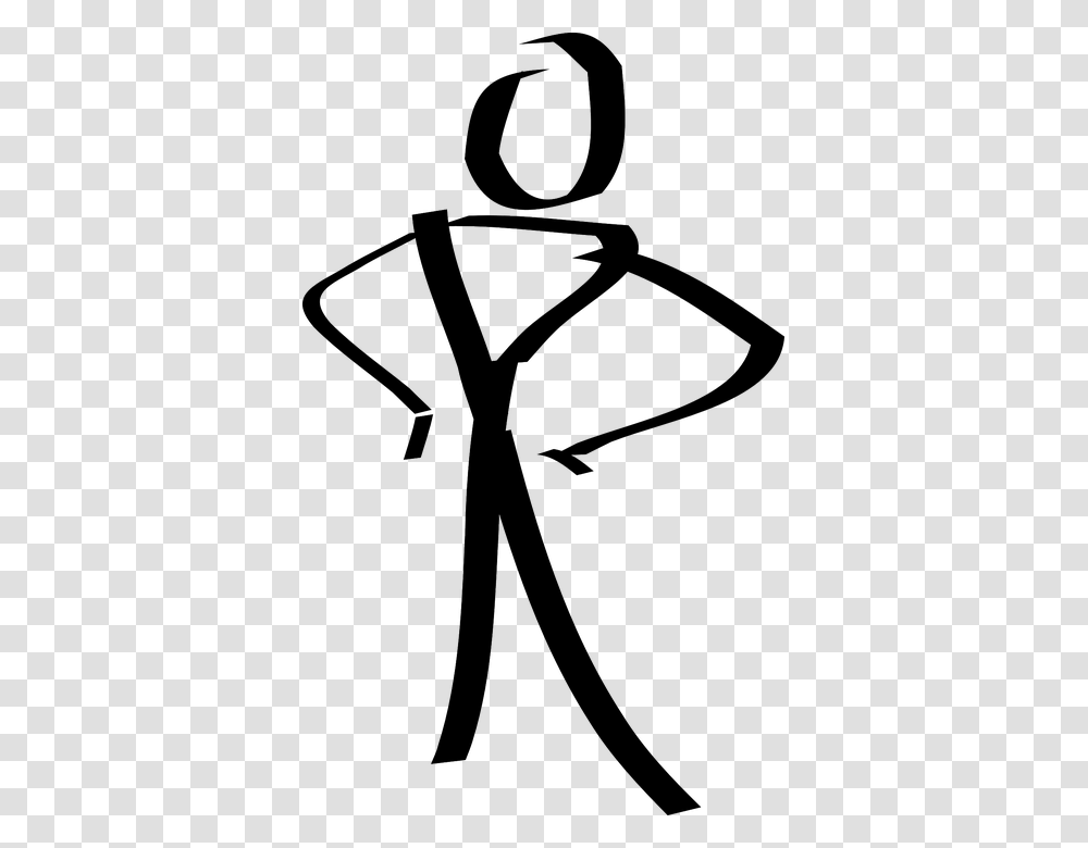 Figure Person Stick Standing Slim Fit Waist Clip Art Stick Figure Man, Kite, Toy, Nature Transparent Png