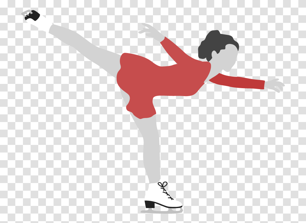 Figure Skate, Person, Human, Kicking, Sport Transparent Png