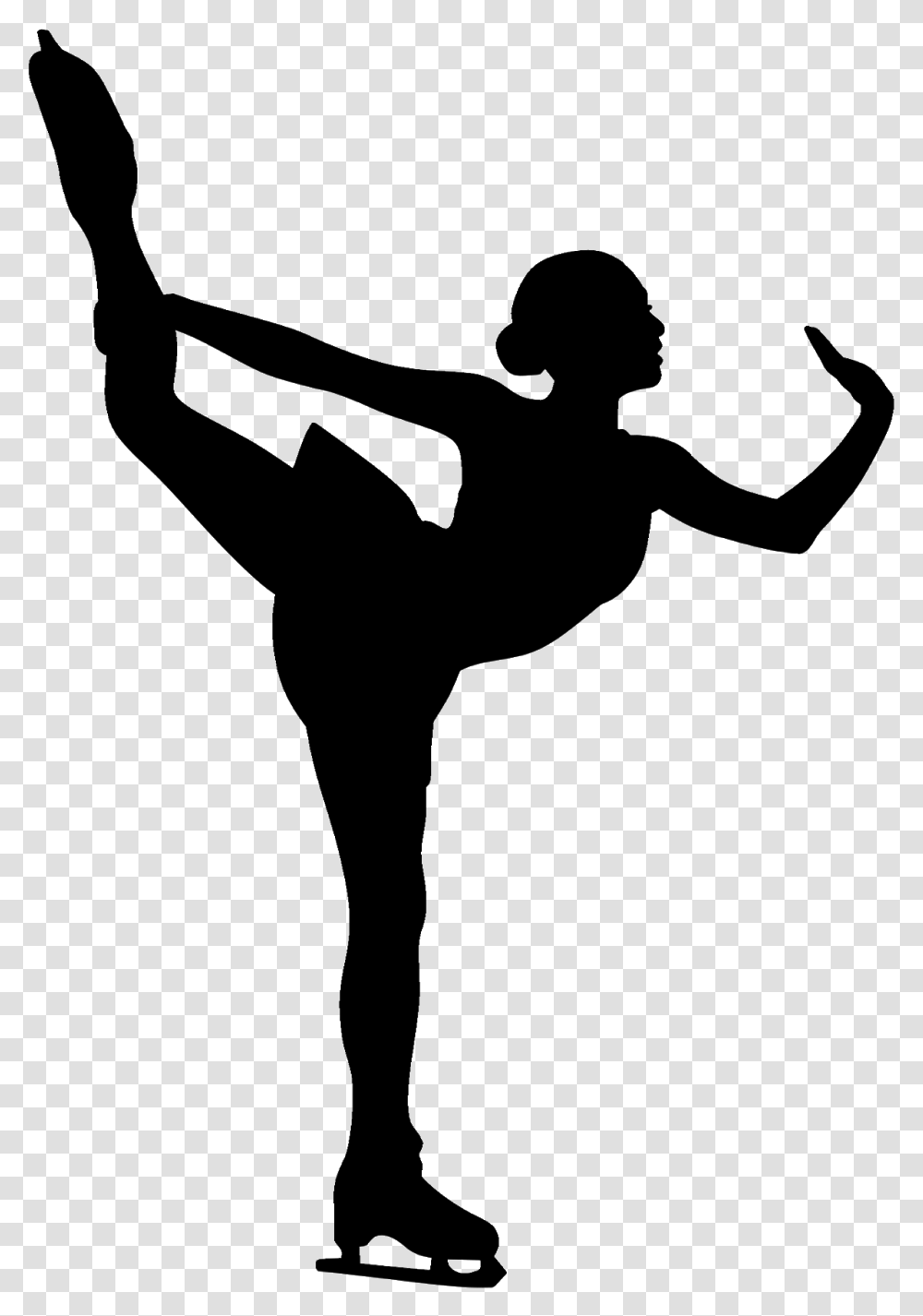 Figure Skater Silhouette, Gray, World Of Warcraft Transparent Png