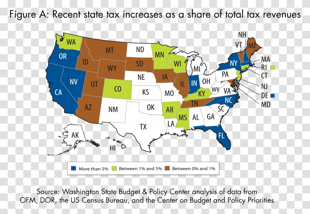 Figurea State Tax Increases Map Washington State Tax, Diagram, Plot, Atlas Transparent Png