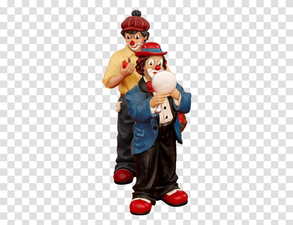 Figurine Clown Porcelaine, Person, Performer, Crowd Transparent Png