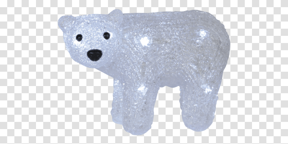 Figurine Crystaline Animal Figure, Bear, Wildlife, Mammal, Snowman Transparent Png