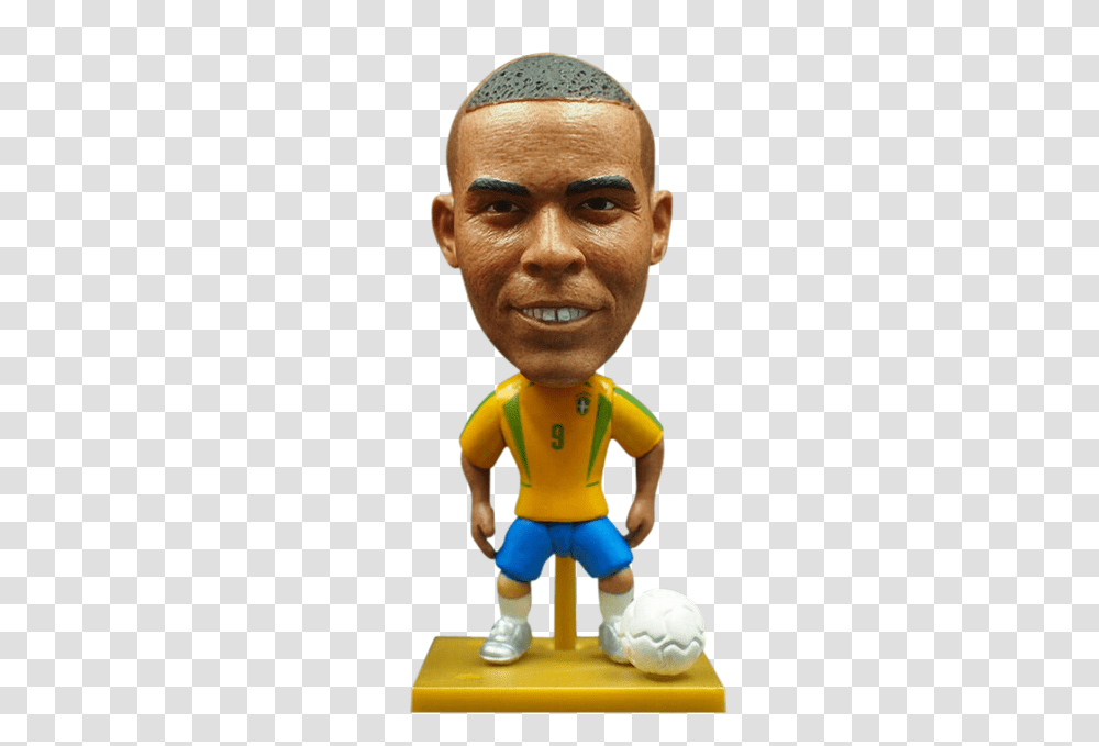 Figurine Io Ronaldo De Lima Figurine Action Figurine, Head, Person, Human, Trophy Transparent Png