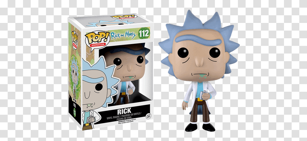 Figurine Pop Rick Et Morty, Toy, Plush, PEZ Dispenser Transparent Png