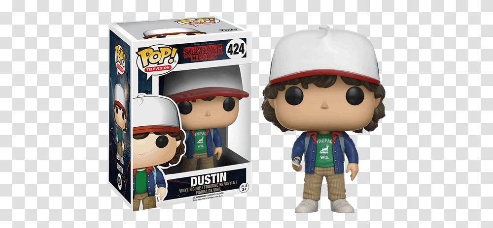 Figurine Pop Stranger Things Dustin, Helmet, Apparel, Super Mario Transparent Png
