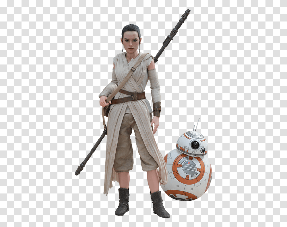 Figurine Star Wars Rey, Person, Costume, Overcoat Transparent Png