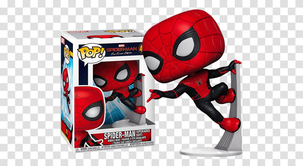 Figurka Funko Pop Spider Man Wall Suit Spider Man Upgraded Suit Funko Pop, Toy, Book, Comics, Sports Car Transparent Png