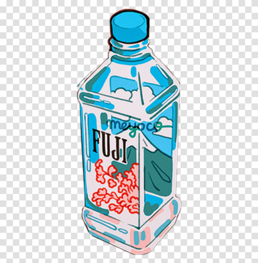 Fiji Water Aesthetic Clipart Download Fiji Water Aesthetic, Label, Beverage, Pop Bottle Transparent Png