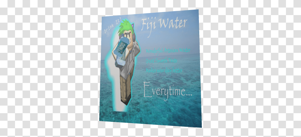 Fiji Water Roblox Poster, Nature, Outdoors, Text, Advertisement Transparent Png
