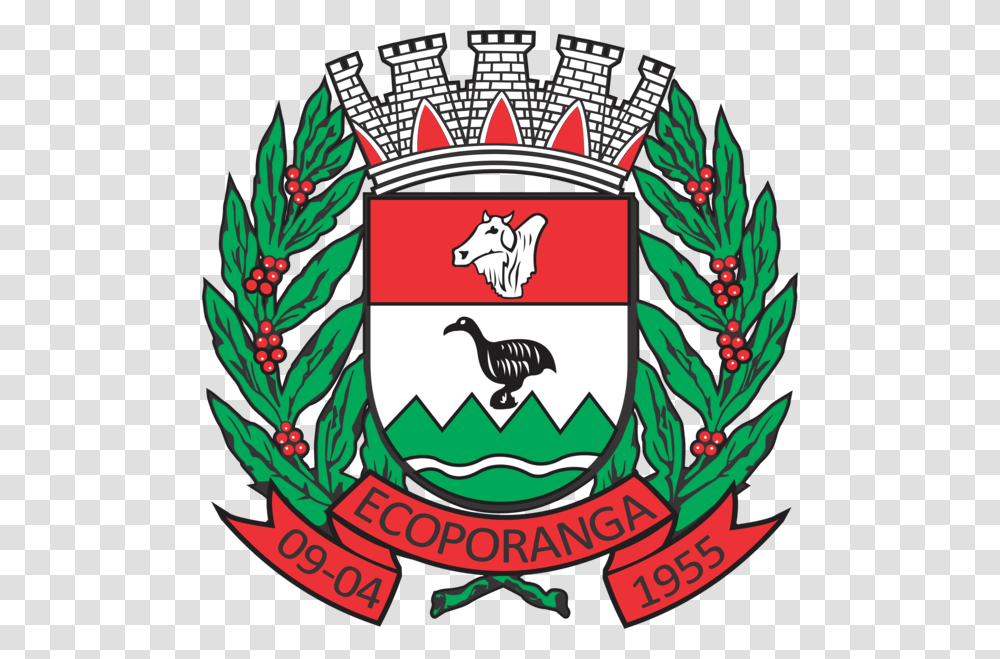 File Brasao Ecoporanga Prefeitura Municipal De Mandaguari, Emblem, Logo, Trademark Transparent Png