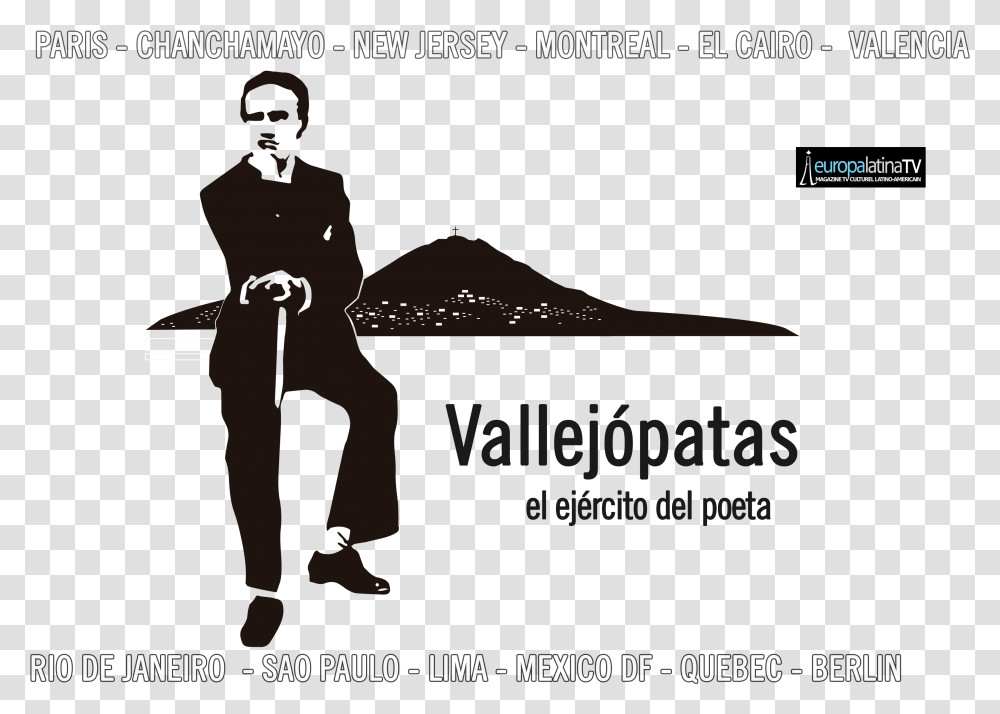 File Cesar Vallejo A Colores, Person, Silhouette, Poster, Advertisement Transparent Png