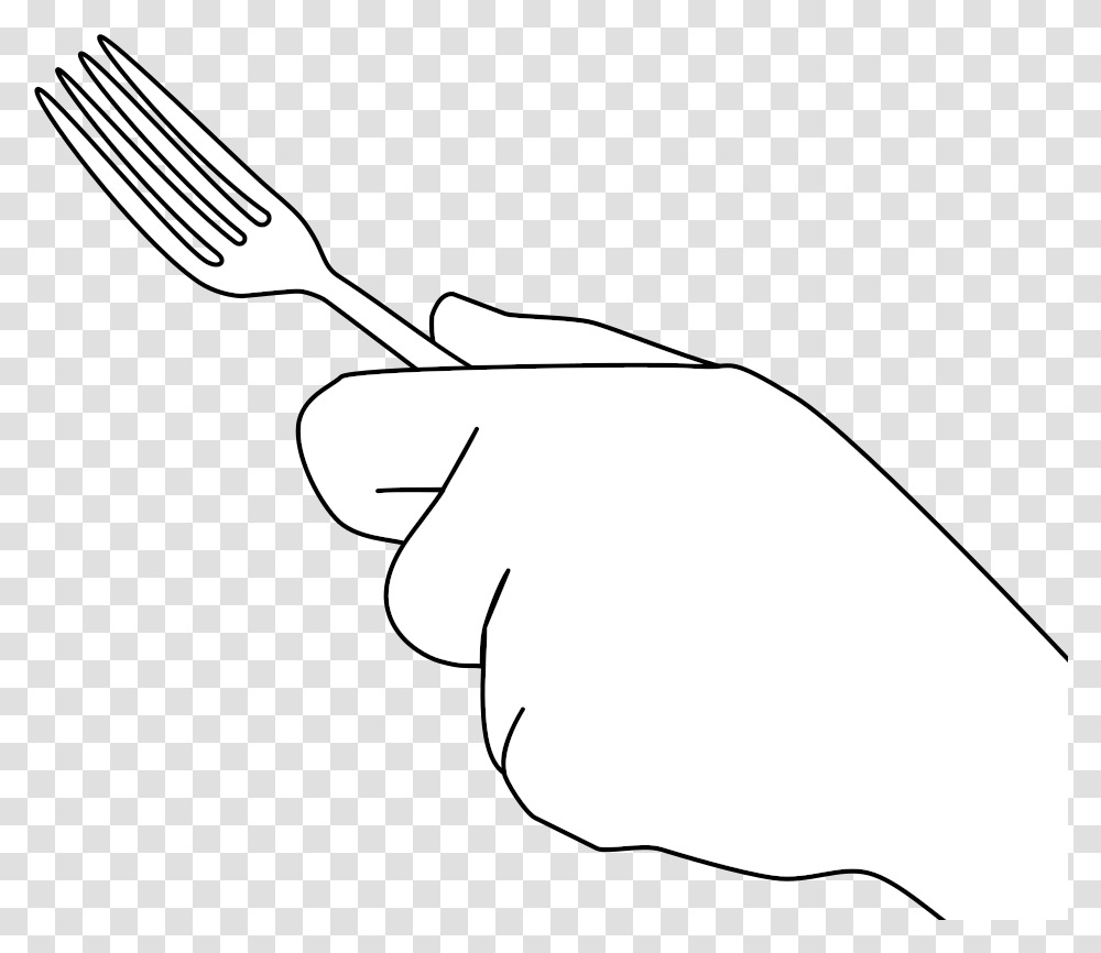 File Cutlery Fork Svg Line Art Transparent Png