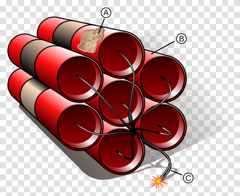 File Dynamite Svg Wikipedia Parts Of A Dynamite, Bomb, Weapon, Weaponry Transparent Png