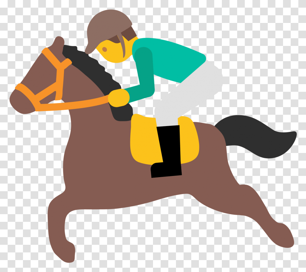 File Emoji U1f3c7 Svg Race Horse Emoji, Person, Human, Carpenter, Outdoors Transparent Png