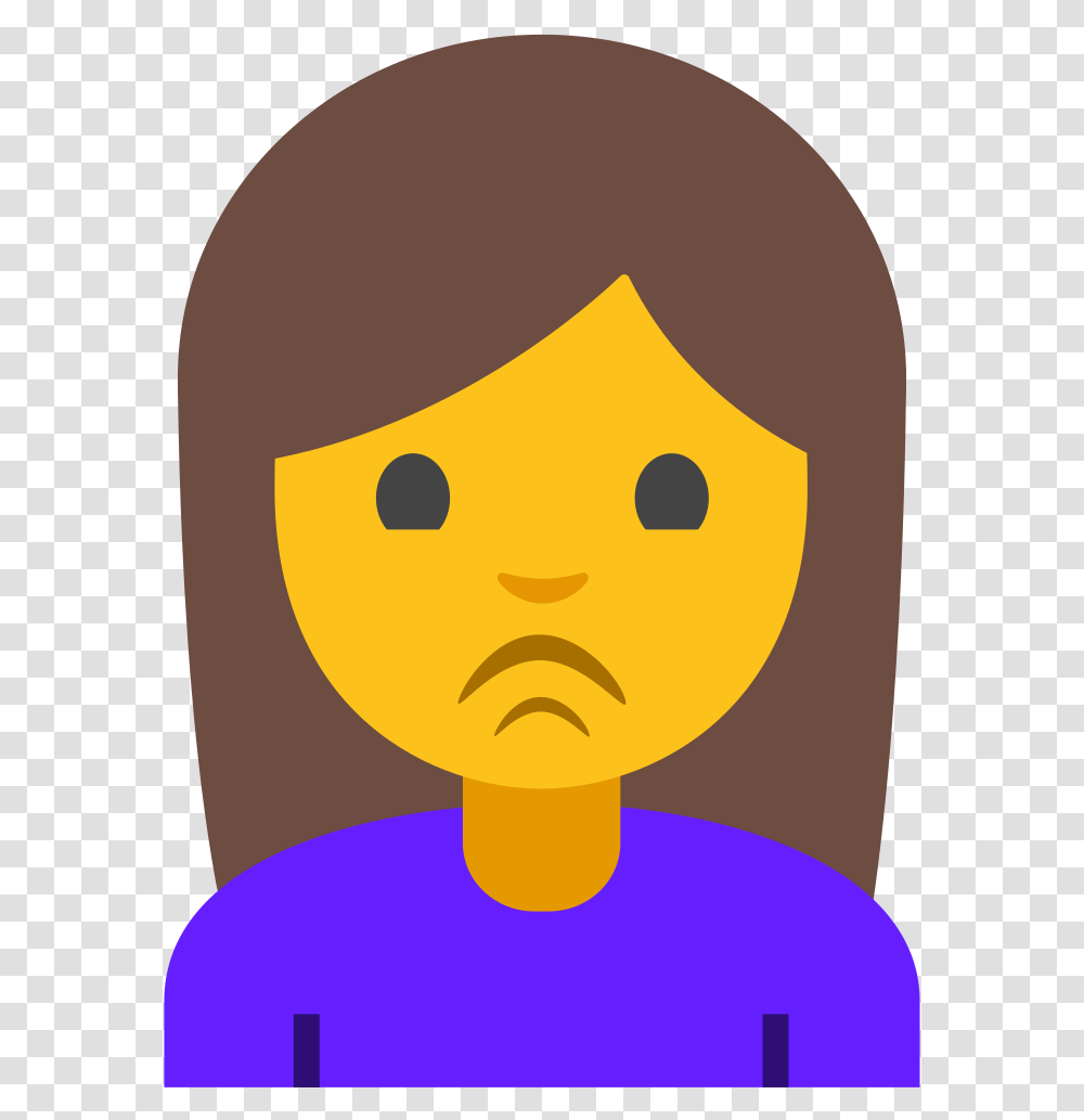 File Emoji U1f64e Svg Emoji Levantando La Mano, Head, Face, Logo Transparent Png