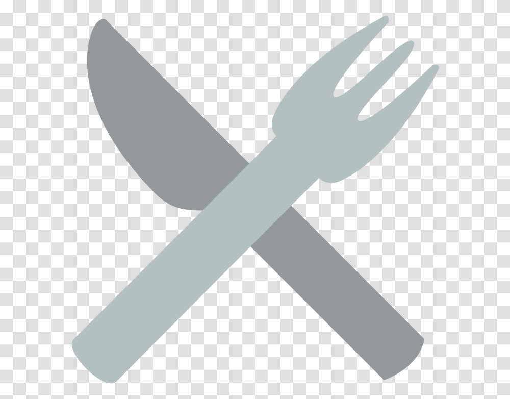 File Emojione 1f374 Svg Fork And Knife Emoji, Cutlery, Weapon, Weaponry, Axe Transparent Png