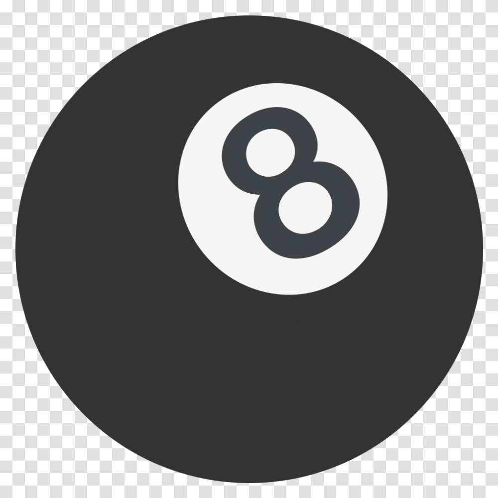 File Emojione 1f3b1 Svg 8 Ball Emoji Facebook, Sphere, Moon, Outer Space, Night Transparent Png