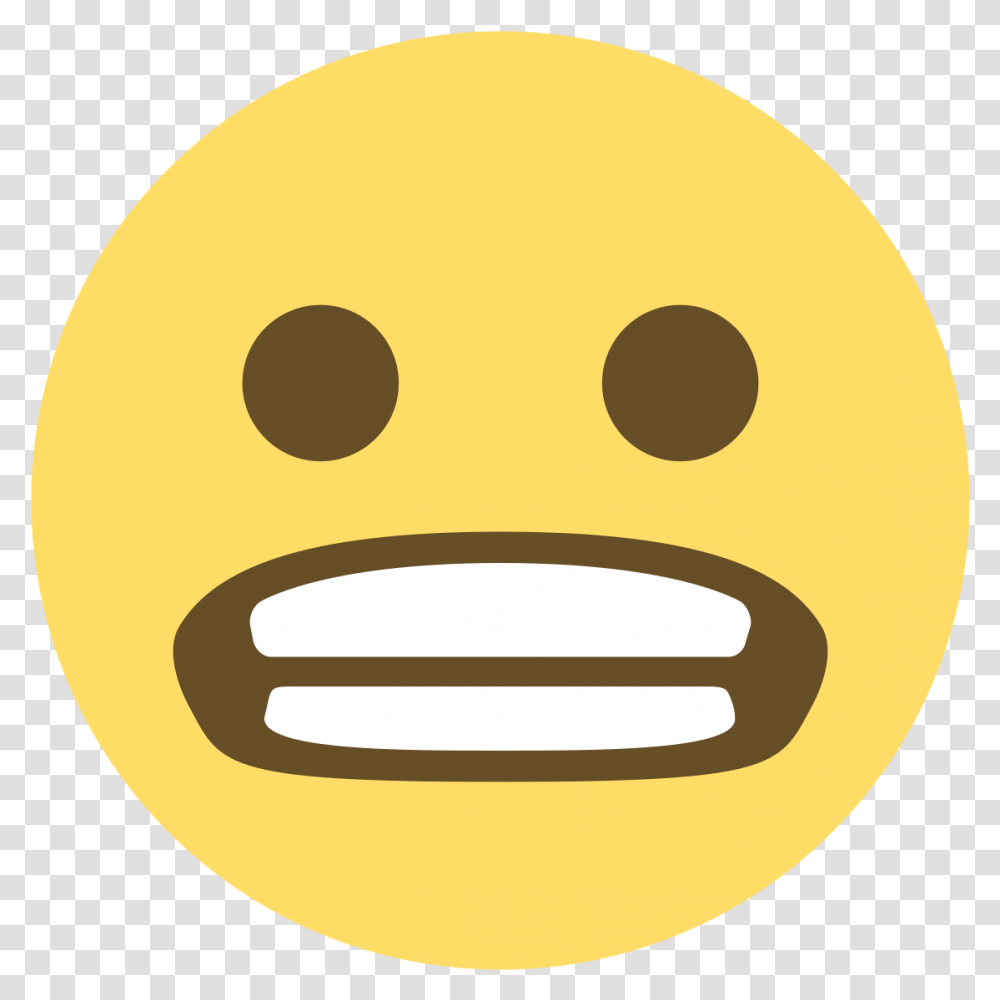 File Emojione 1f62c Svg Grimacing Face Emoji, Label, Treasure, Sphere Transparent Png