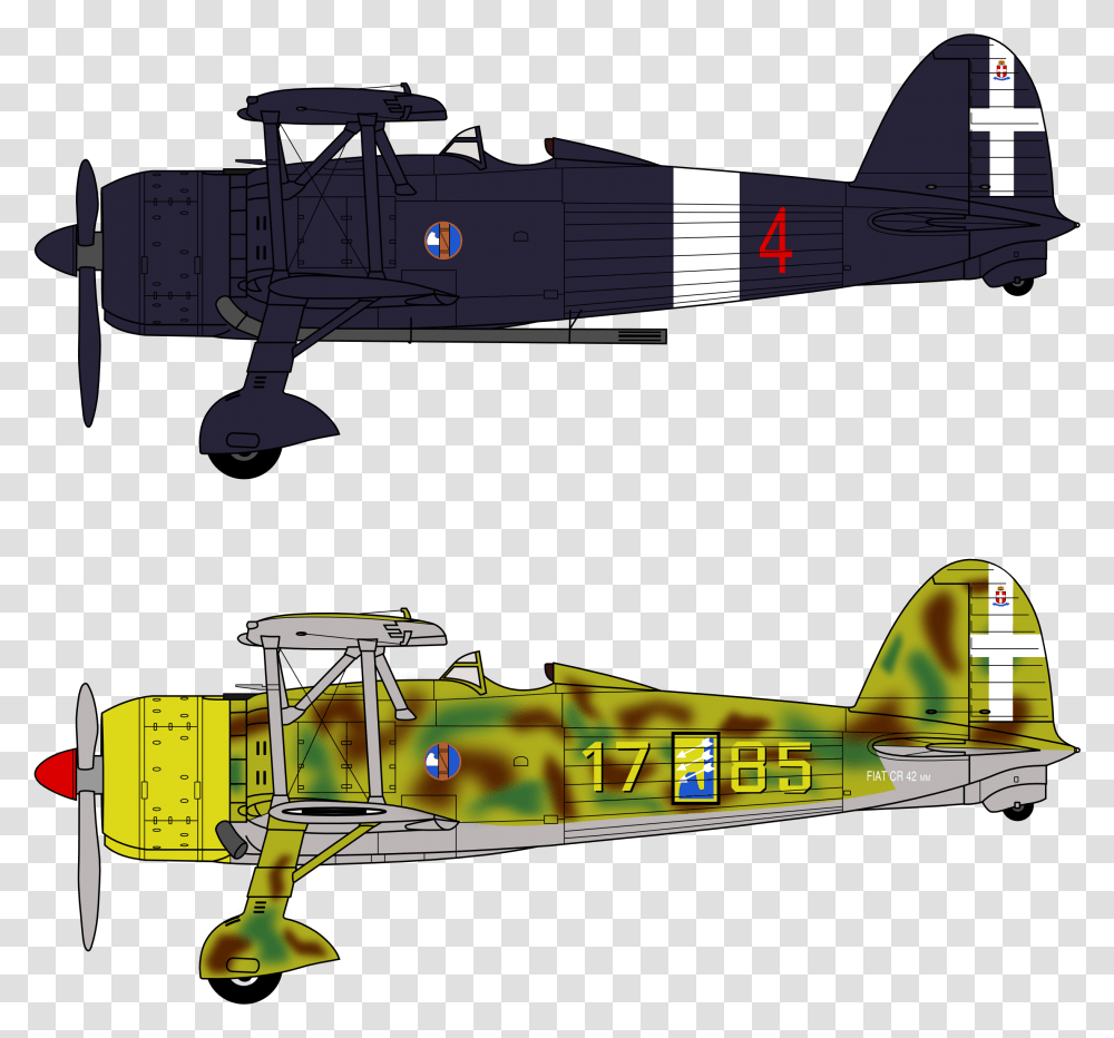File Fiat C R 42 Falco Profiles Fiat Cr 42 Night Fighter, Aircraft, Vehicle, Transportation, Airplane Transparent Png