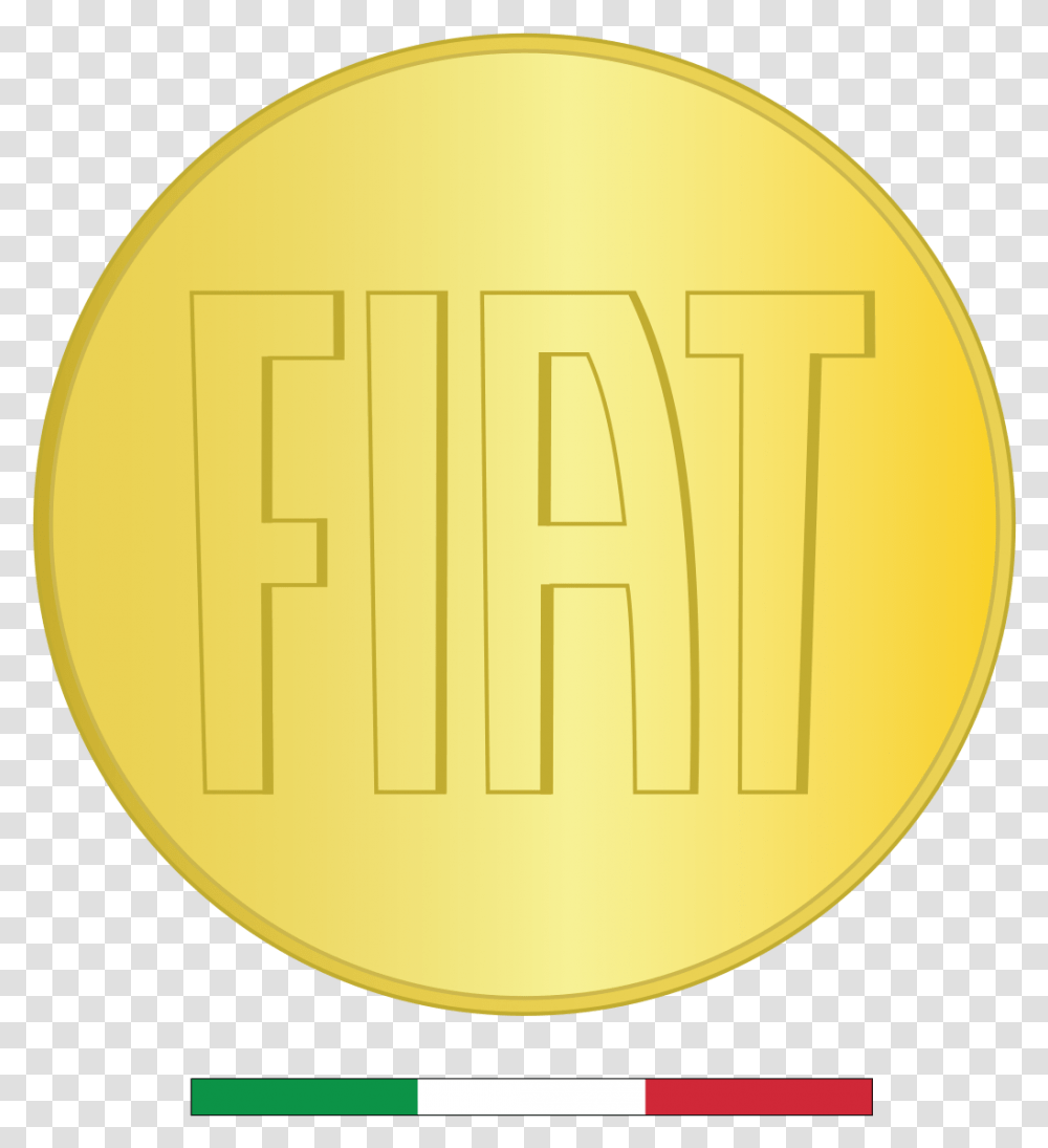 File Fiat Gold Logo, Coin, Money, Gold Medal Transparent Png