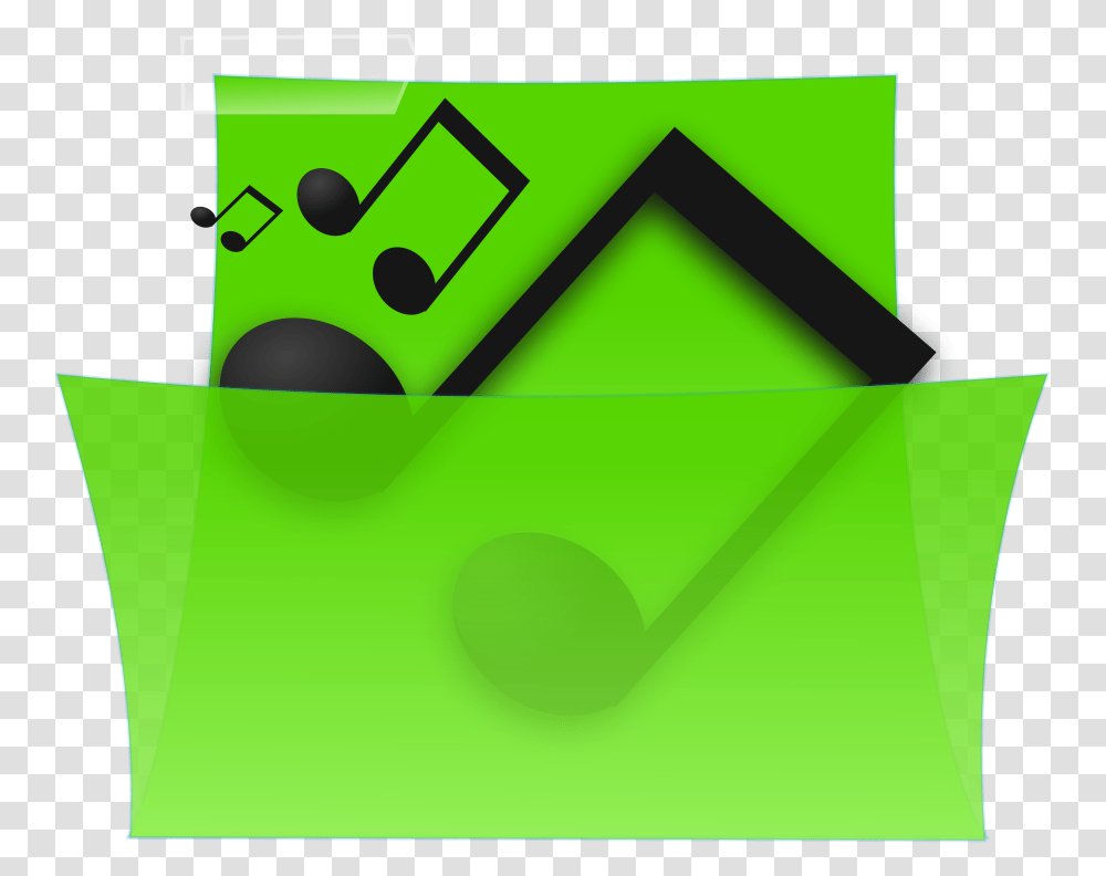 File Folder Icon Green Music Box Svg Vector File Music Folder Icon Transparent Png