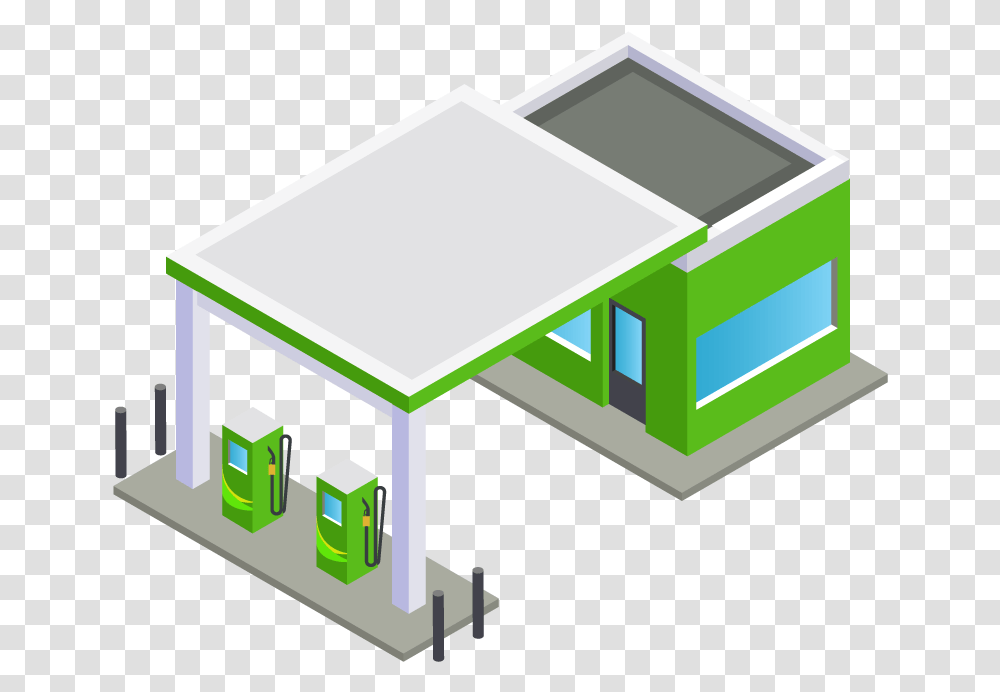 File Gasolinera Architecture, Machine, Gas Station, Pump, Shelf Transparent Png